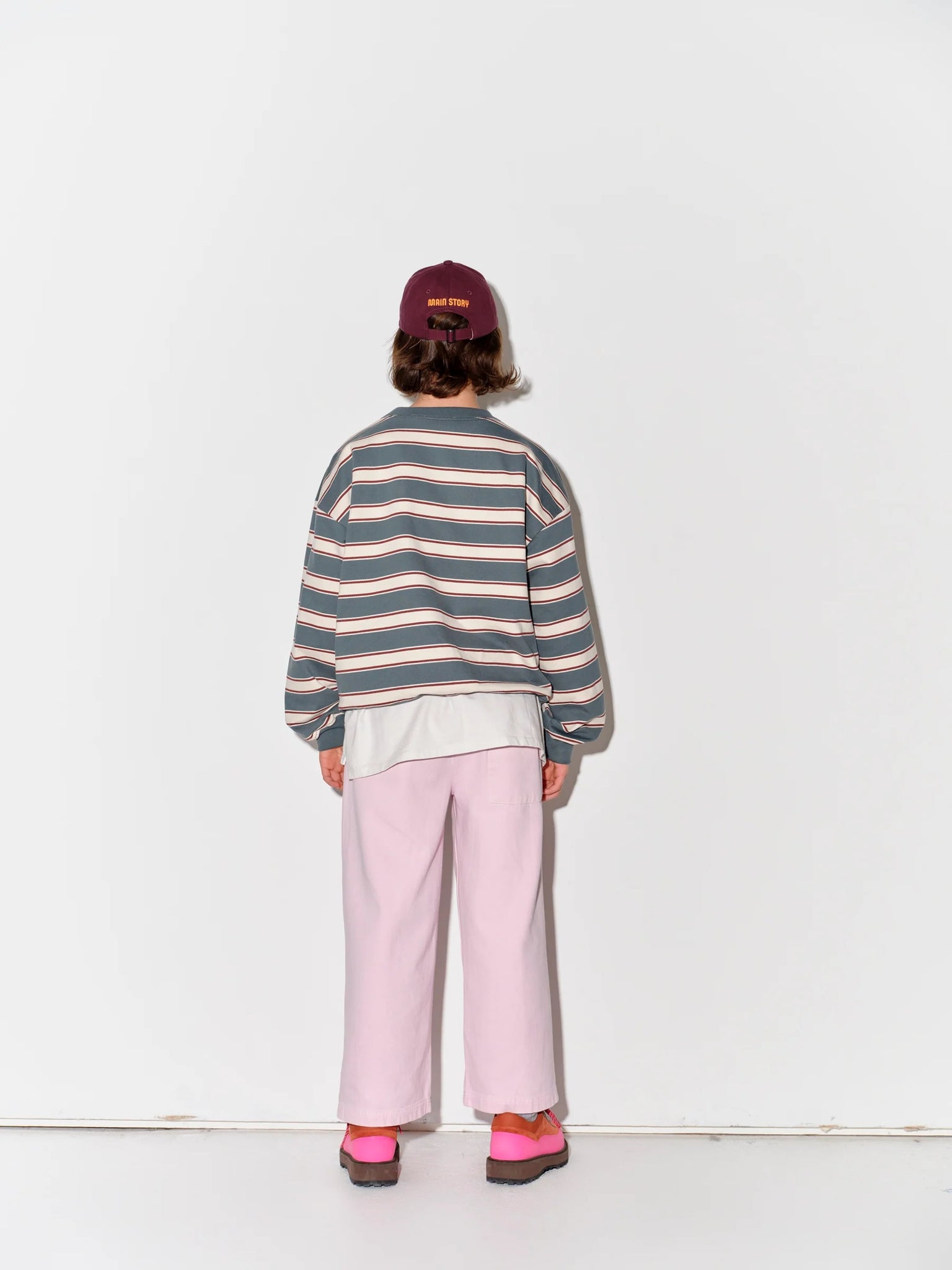 Main Story - 大學T - Balsam Green Stripe