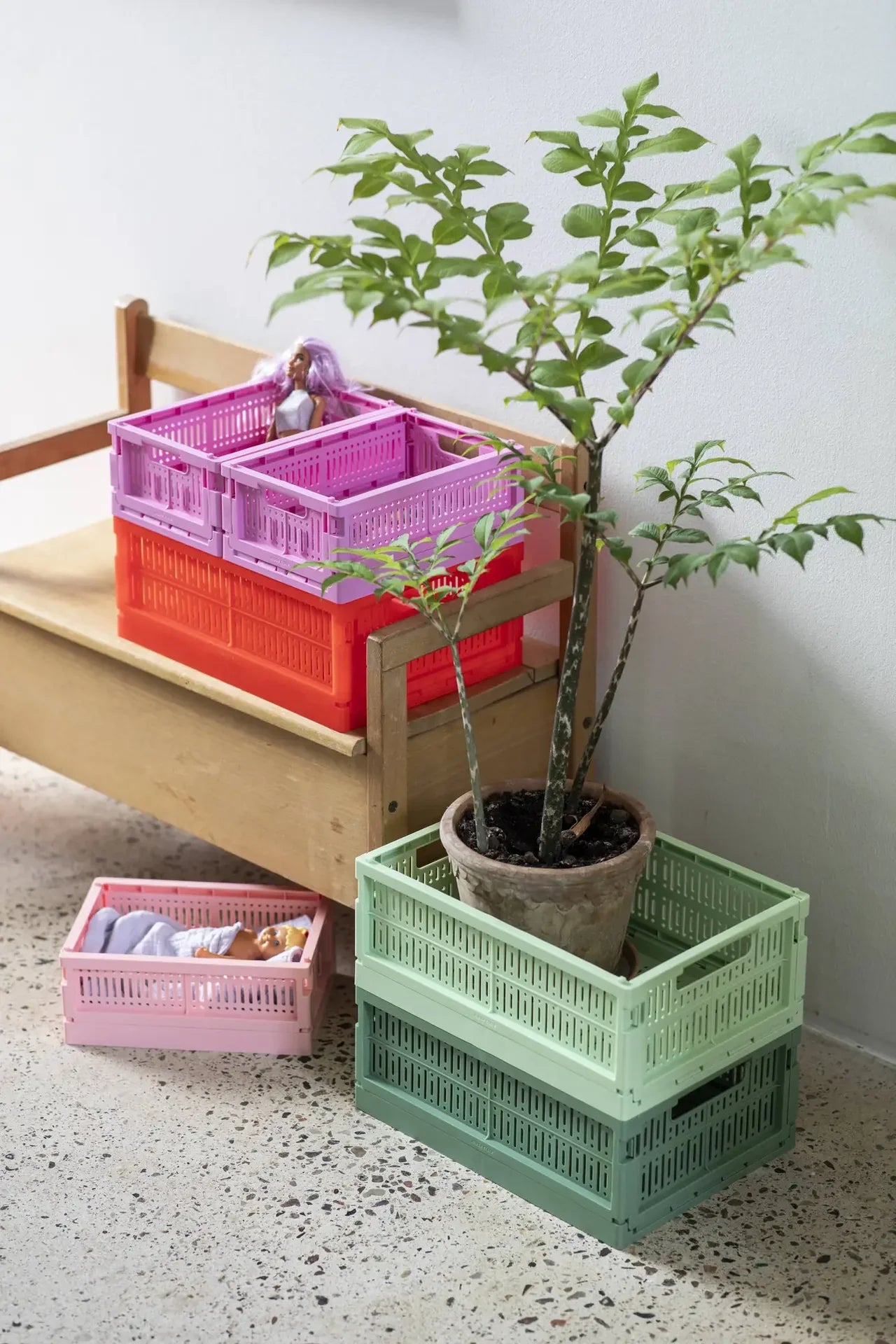 Made Crate - 環保摺疊收納籃 - lilac