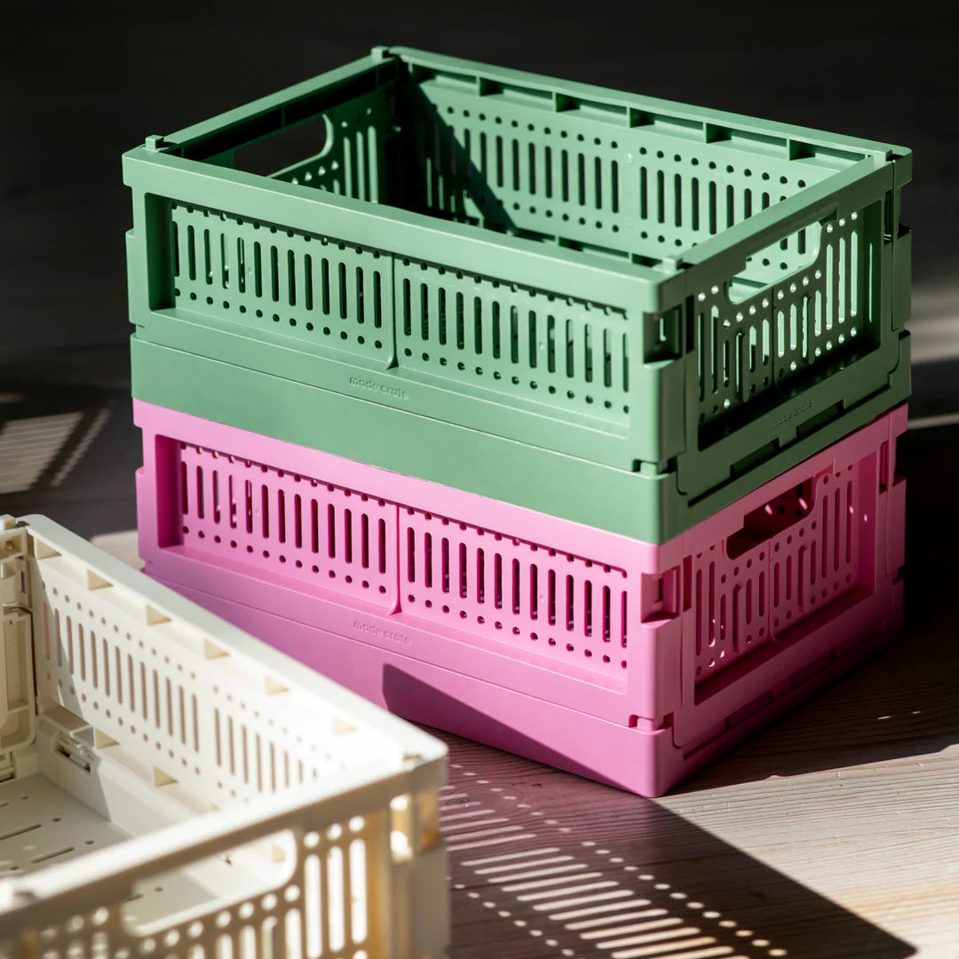 Made Crate - 環保摺疊收納籃 - soft fuschia