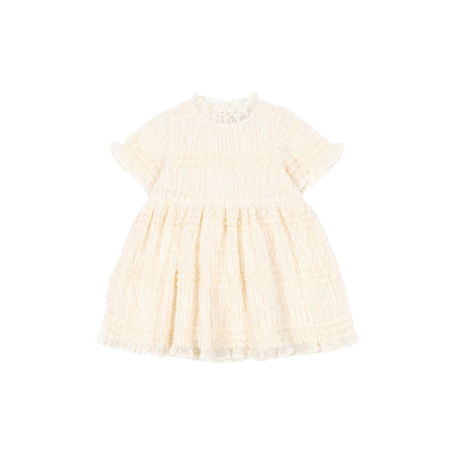 Konges Sløjd - 泡泡紗洋裝 - white smoke