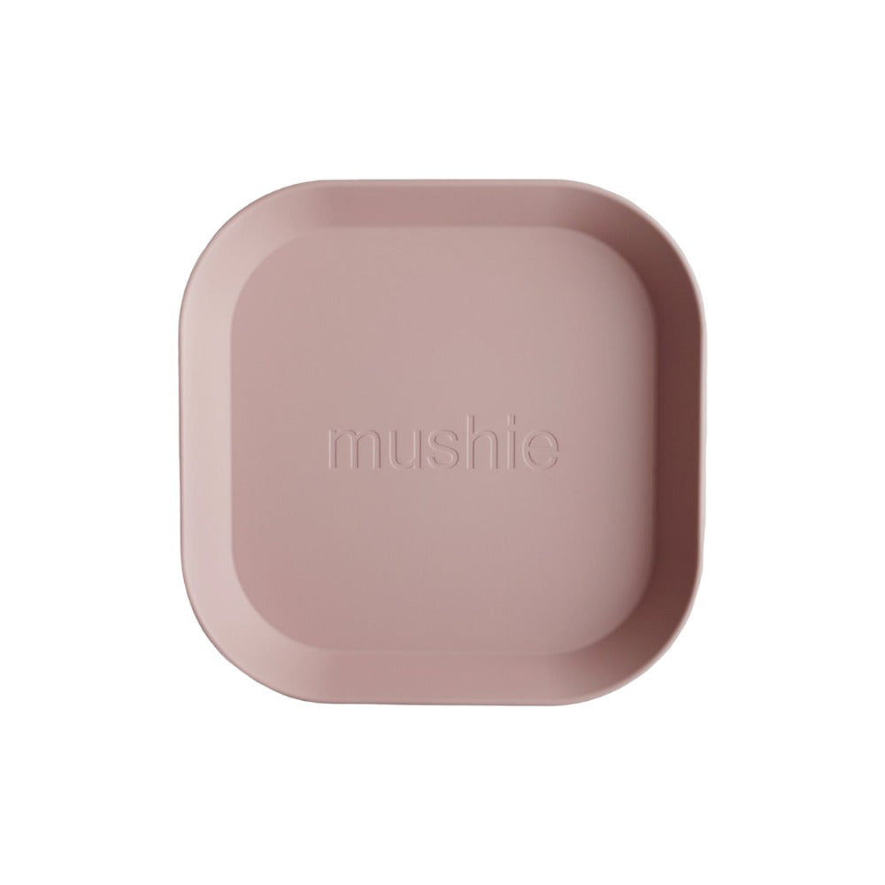Mushie - 方型餐盤2入 - Blush