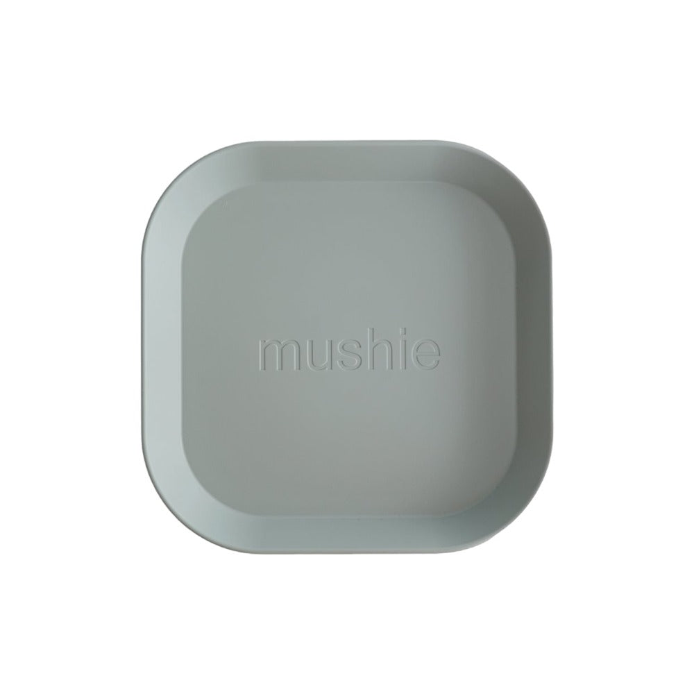 Mushie - 方型餐盤2入 - Sage