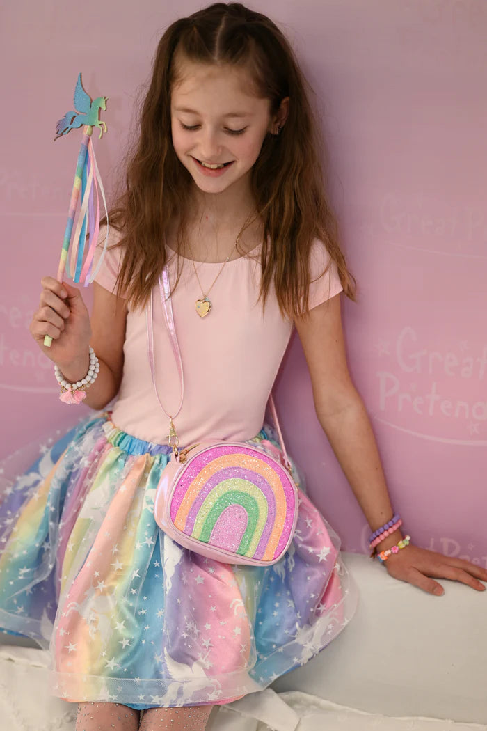 裝扮系列 - 彩虹兒童斜背包 - Rainbow Shine