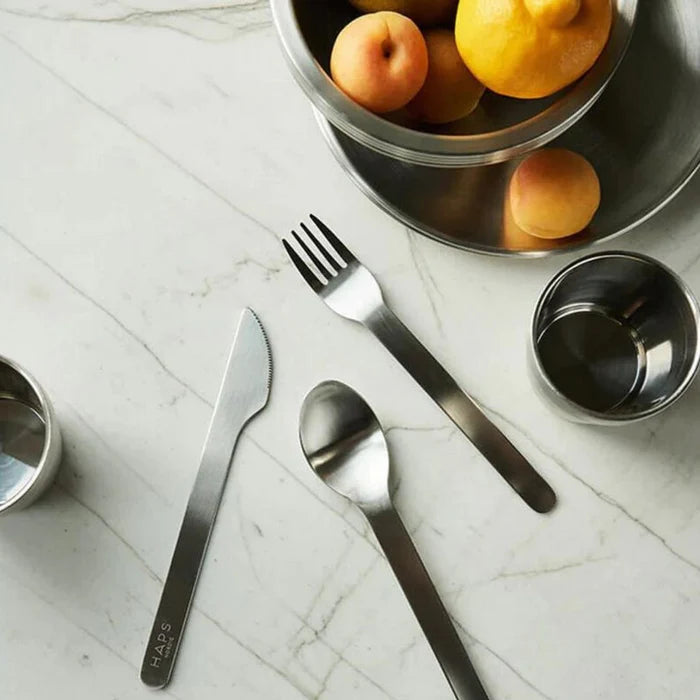 Haps Nordic - 不鏽鋼餐碗4入 - Steel