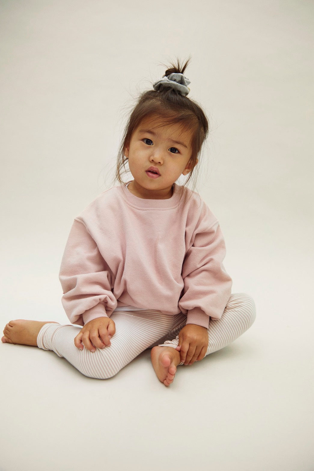 Gray Label - 兒童有機棉Leggings - Faded Pink/Cream