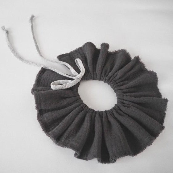 Sira - 手工製口水巾 - charcoal