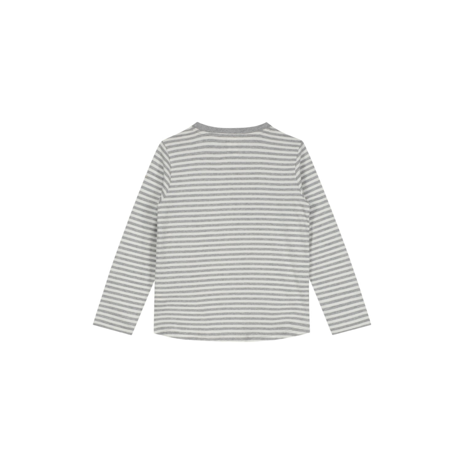 Gray Label - 有機棉長袖Tee - Grey Melange/Off White