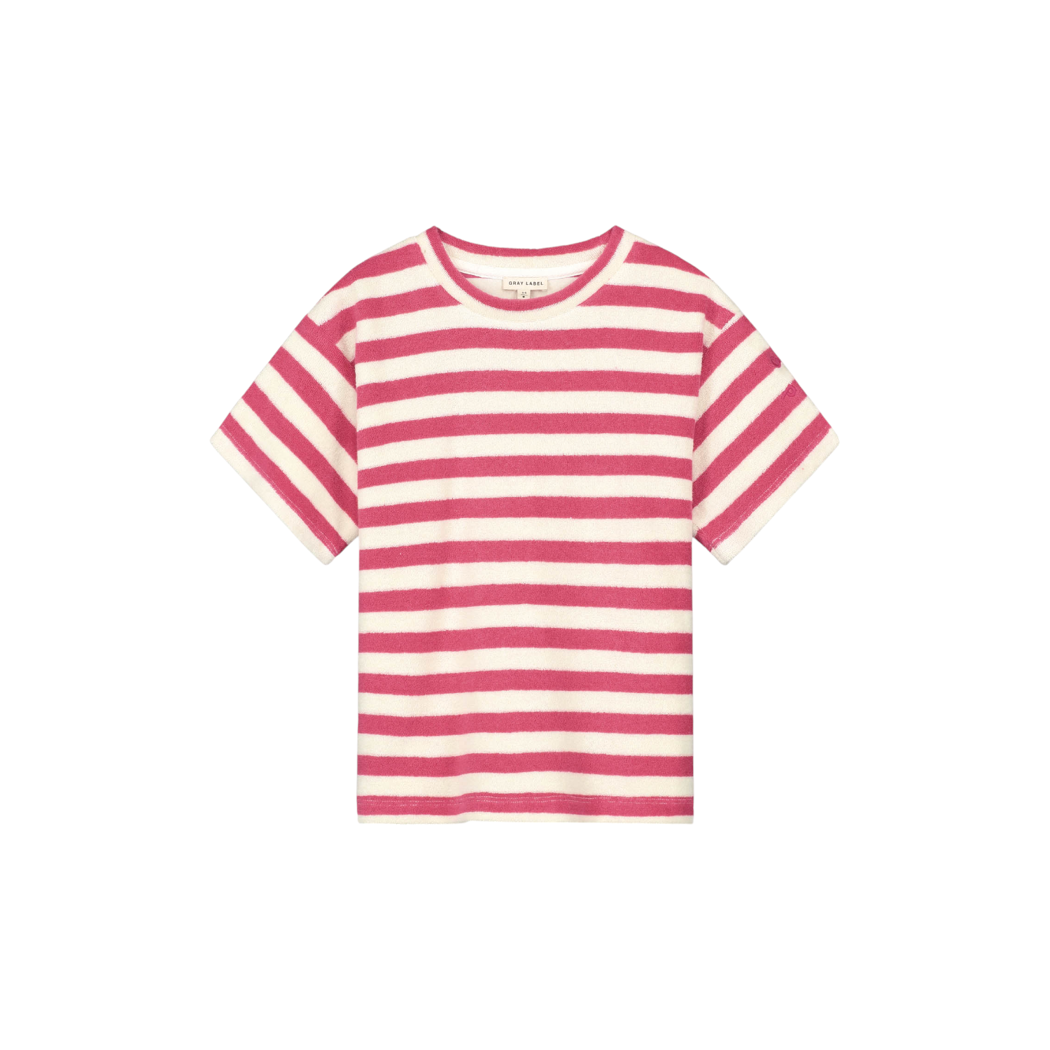 Gray Label - POP Oversized落肩短袖Tee - Cherry/Cream