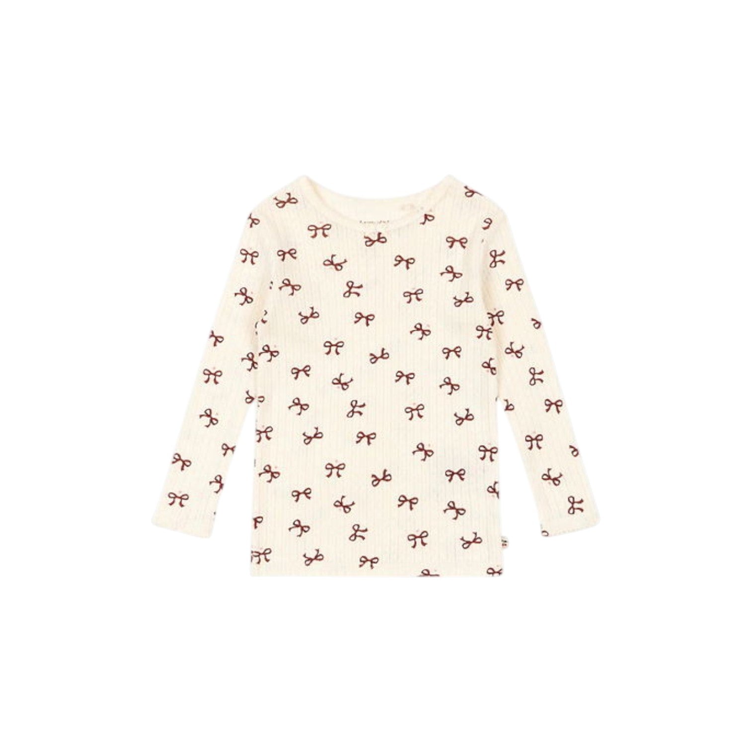 Konges Sløjd - 有機棉長袖上衣 - bow rouge
