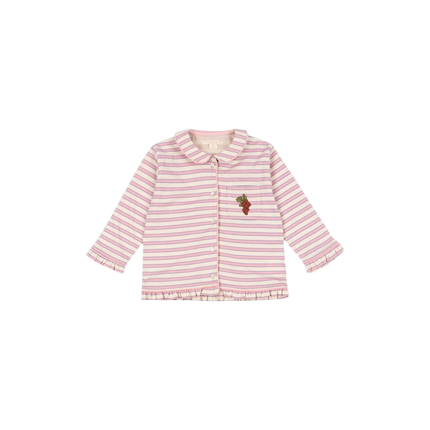 Konges Sløjd - 有機棉長袖睡衣套裝 - Lolly Stripe