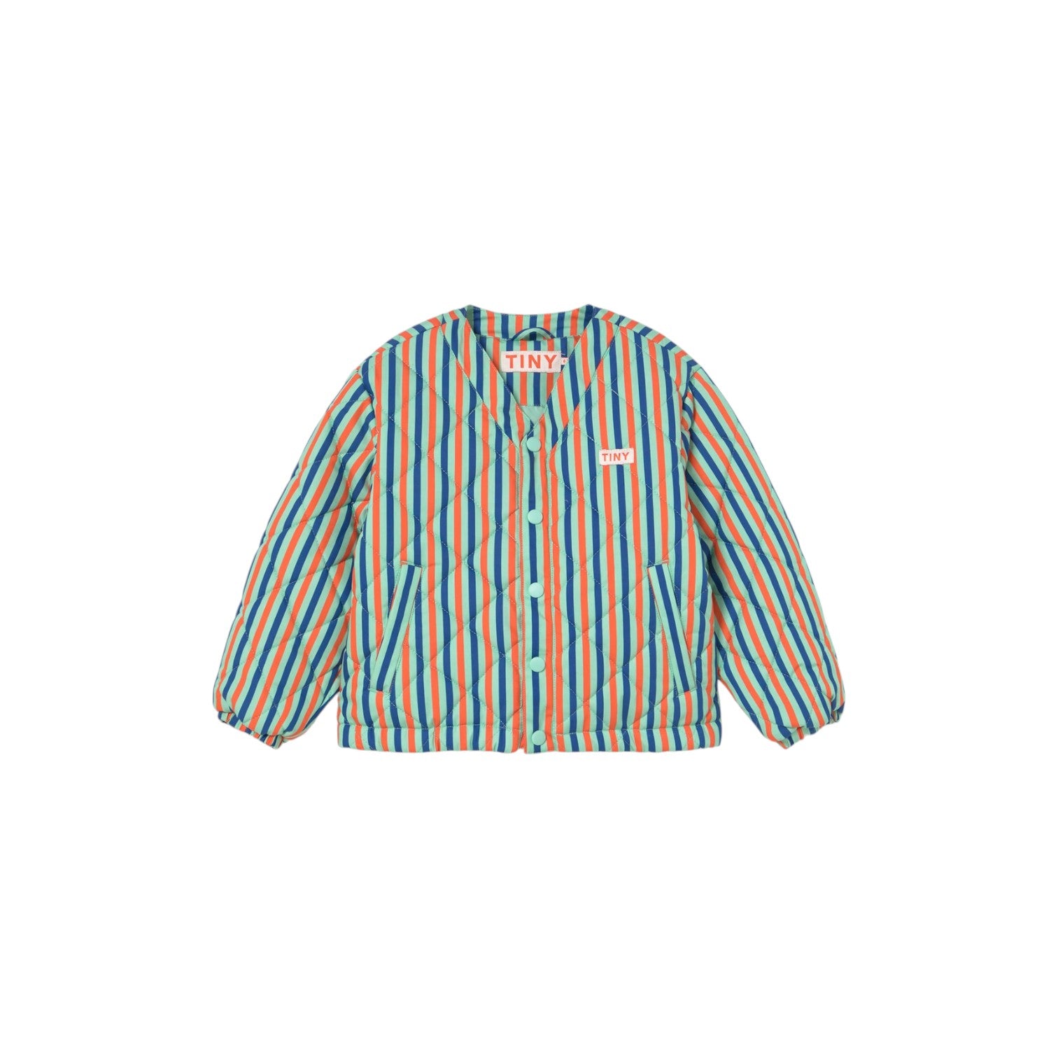 Tiny Cottons - V領防水外套 - washed emerald/dark