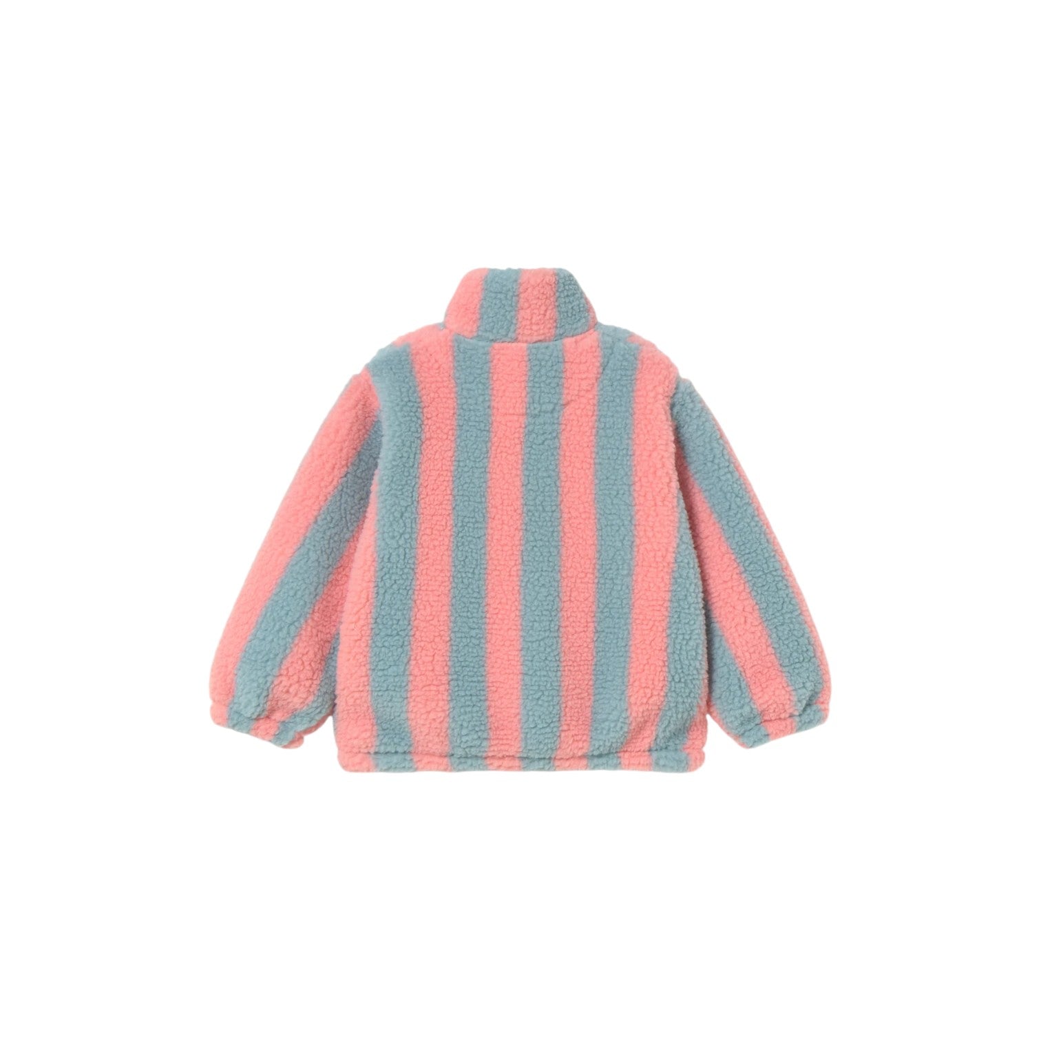 Tiny Cottons - 立領羊毛大學T - warm grey/pink