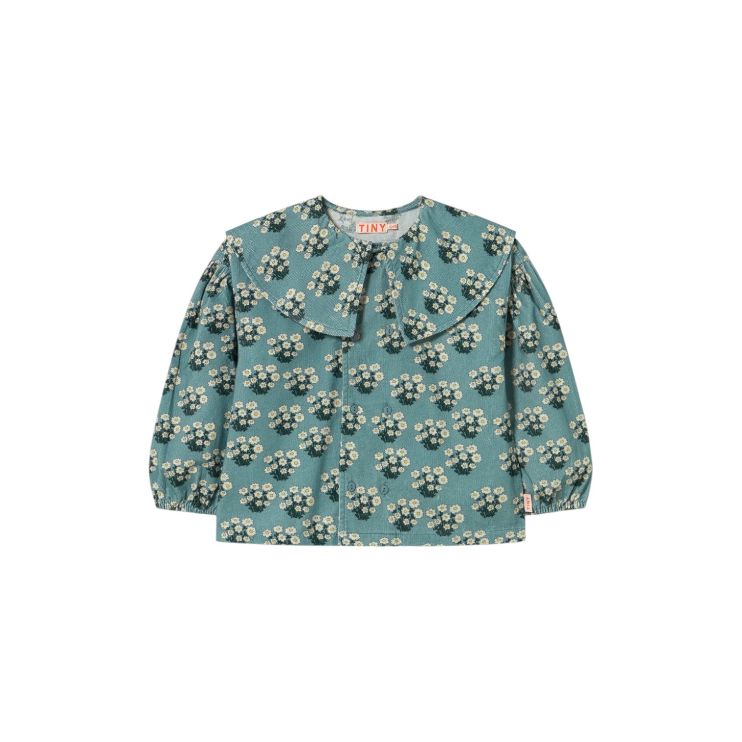 Tiny Cottons - 燈心絨翻領襯衫 - teal