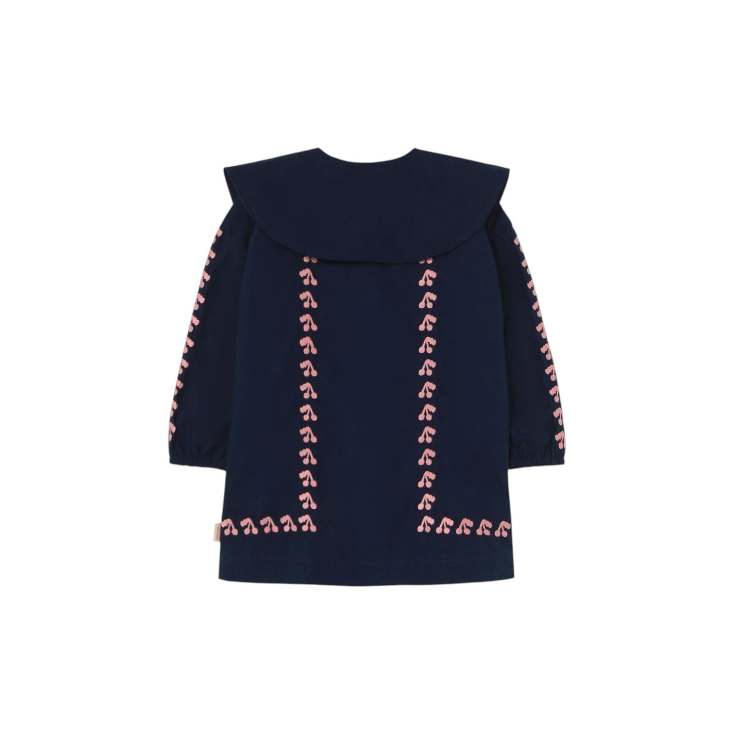Tiny Cottons - 翻領刺繡洋裝 - navy