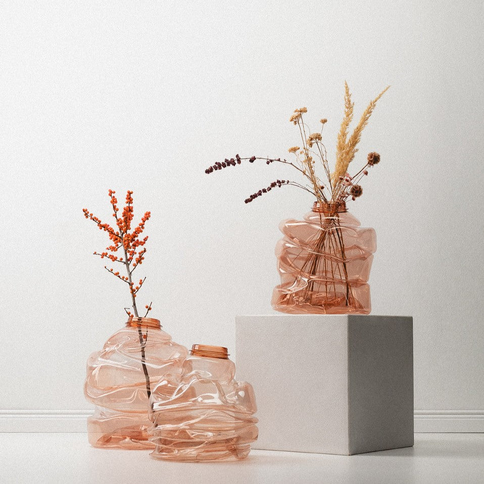 NIKO JUNE - 手工環保藝術花瓶 - brown