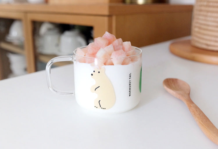 WARMGREY TAIL - 耐熱玻璃杯 - Mini rolling bears