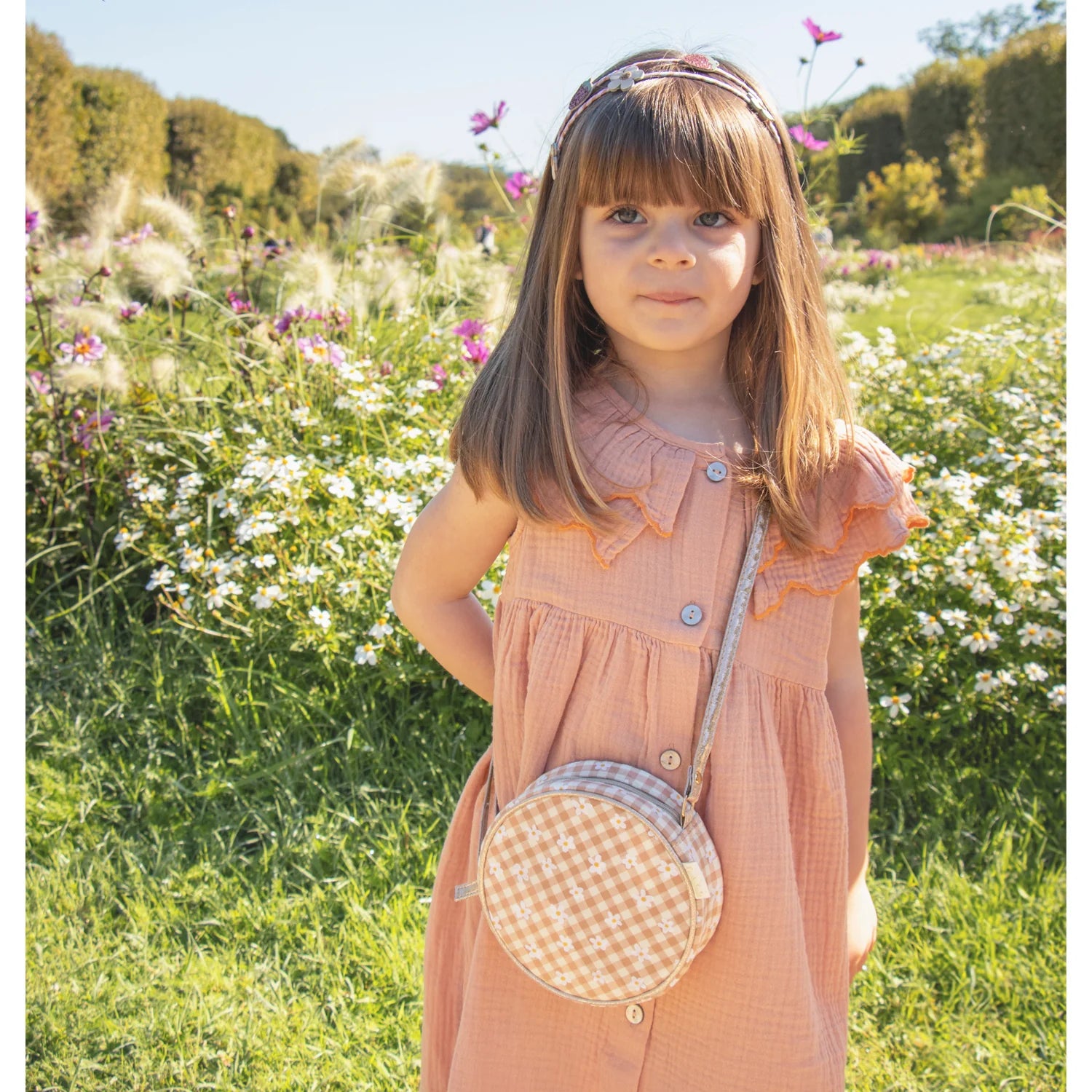 Rockahula Kids - 小雛菊格子圓餅包 - Daisy