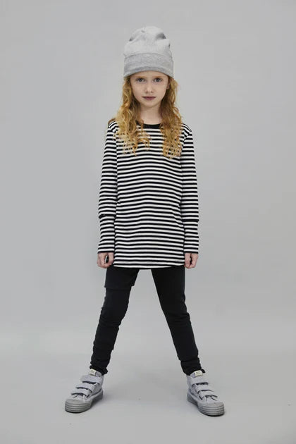 Gray Label - 兒童有機棉Leggings - Nearly Black