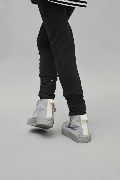 Gray Label - 兒童有機棉Leggings - Nearly Black