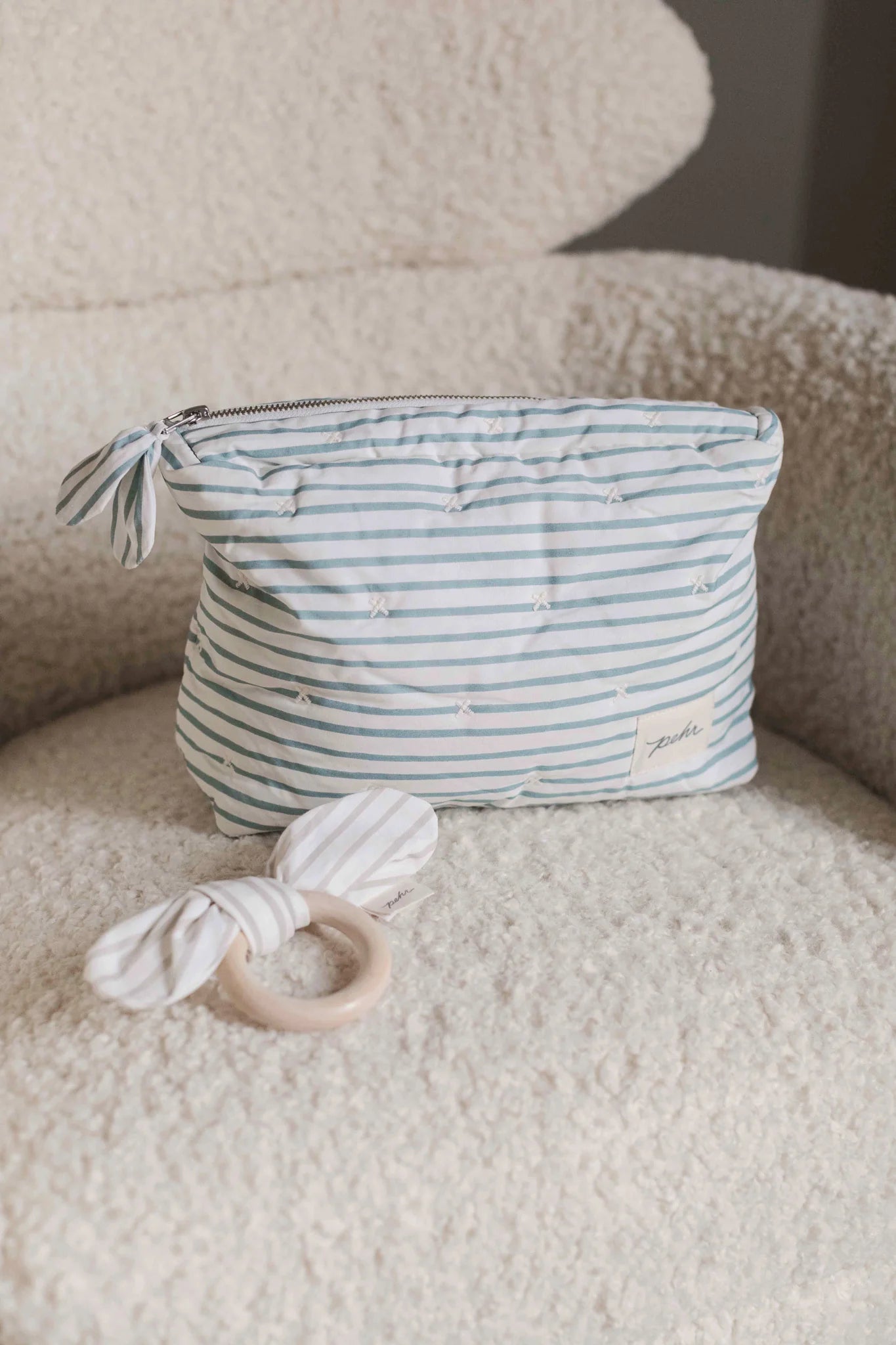 Pehr - 有機棉隨身收納包 (兩個尺寸) - Deep Sea