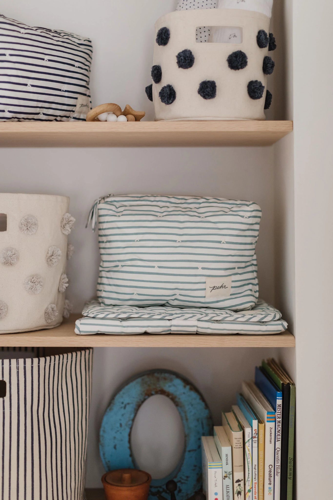 Pehr - 有機棉隨身收納包 (兩個尺寸) - Deep Sea