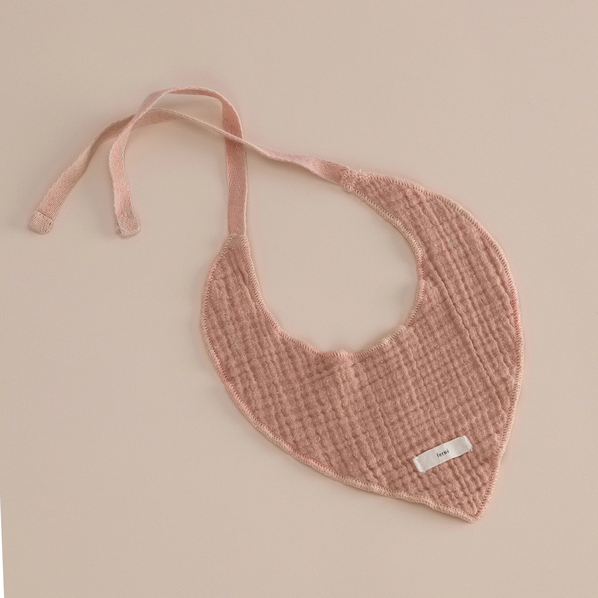 Ferne - 口水巾 - pink clay