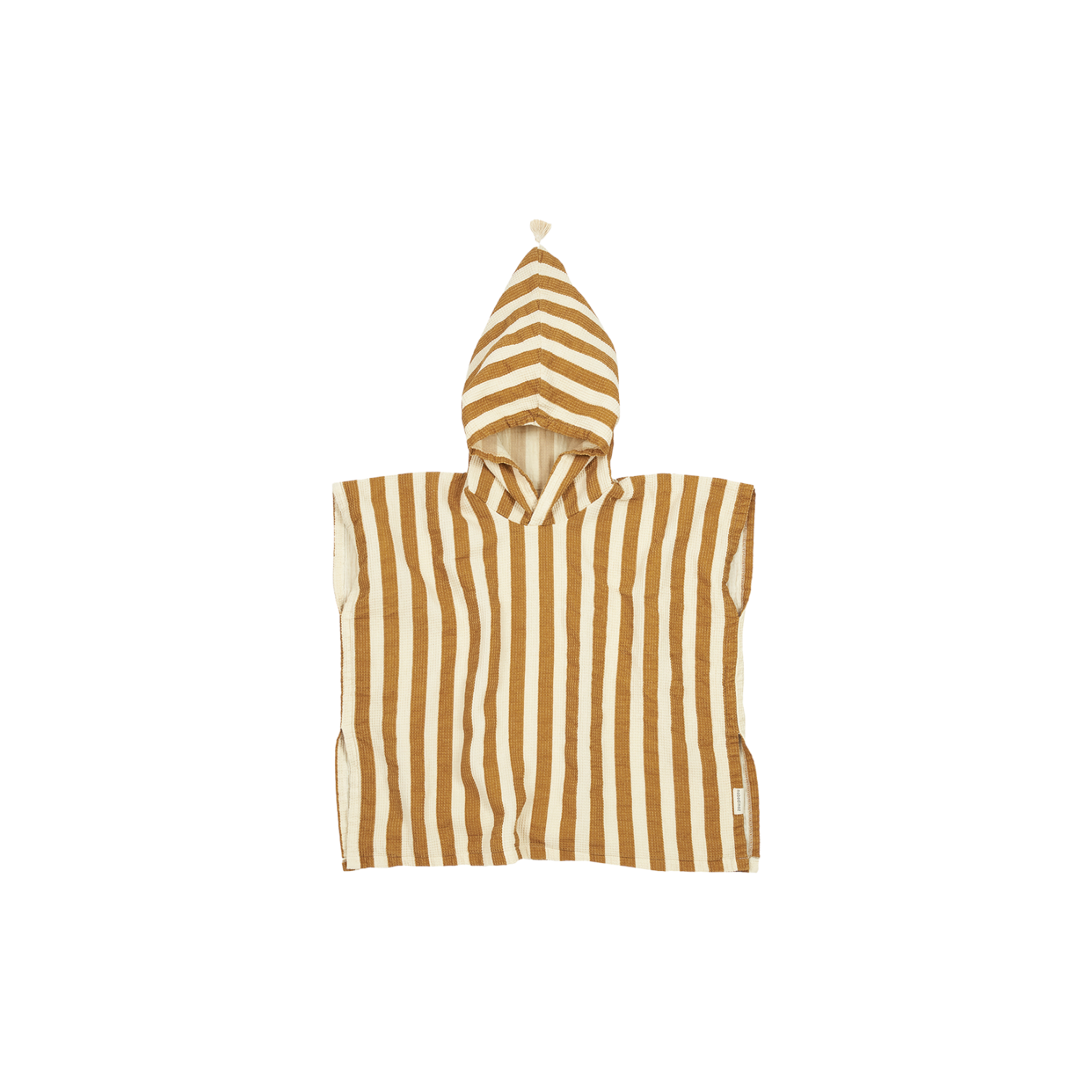 Nobodinoz - 連帽斗篷 - 3-6y - honey stripes waffle