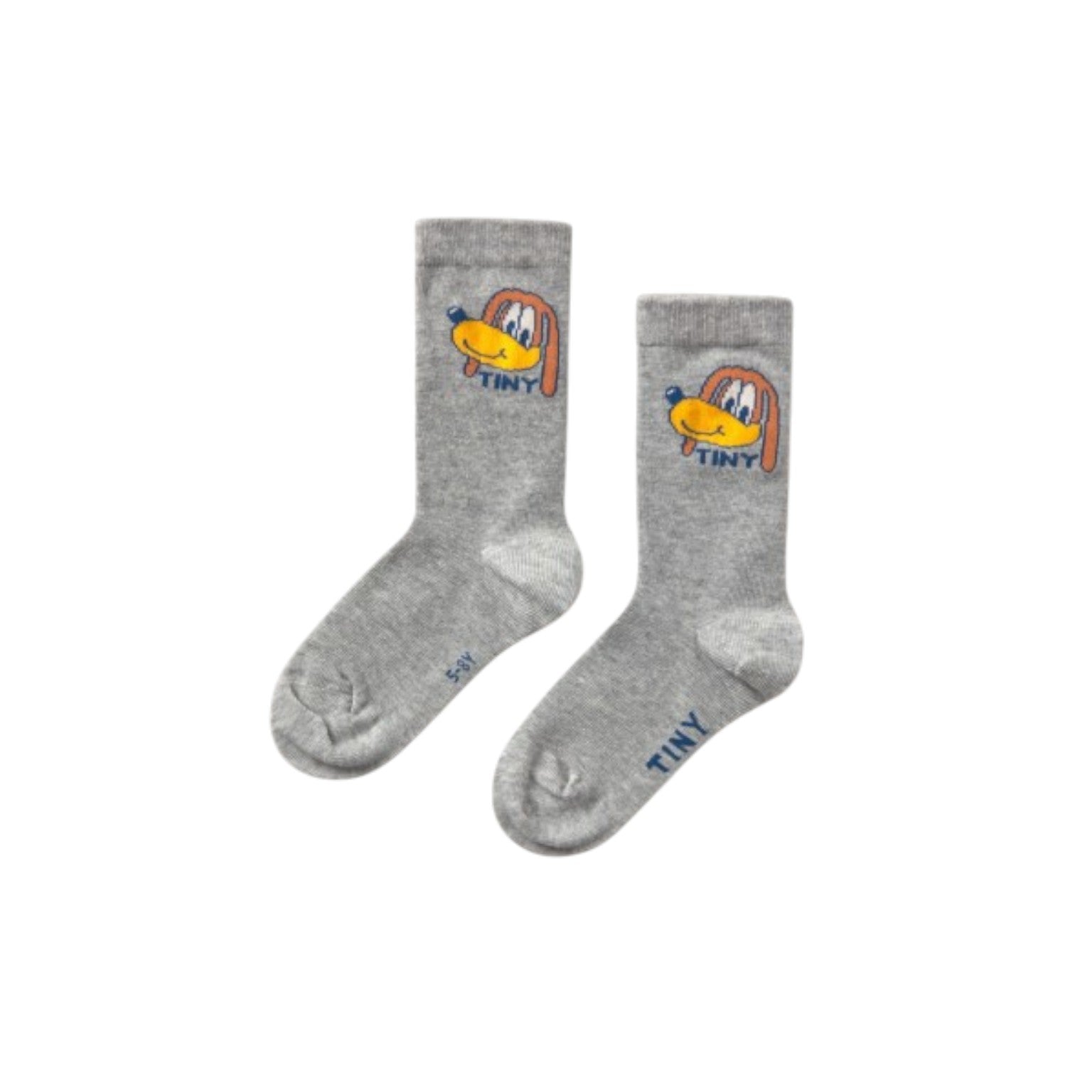 Tiny Cottons - 有機棉中筒襪 - medium grey heather