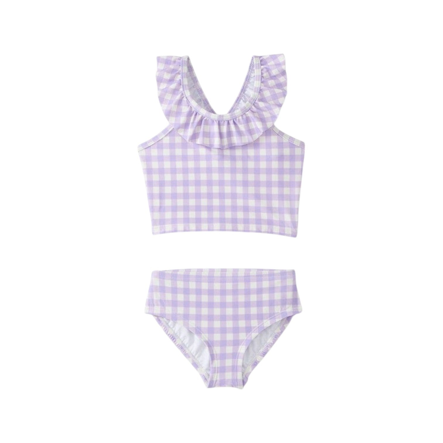 格紋兩件式泳衣 - Violet Tulip Gingham