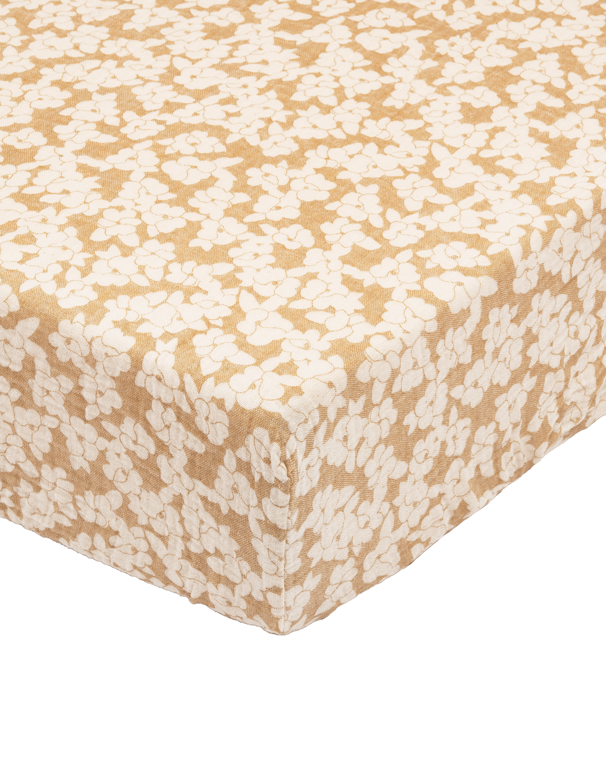 Nobodinoz - 柔軟有機棉床包 - golden brown sakura