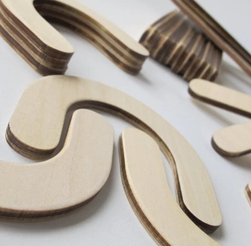 Clicko - 木製字母學習磁鐵 - 11組零件
