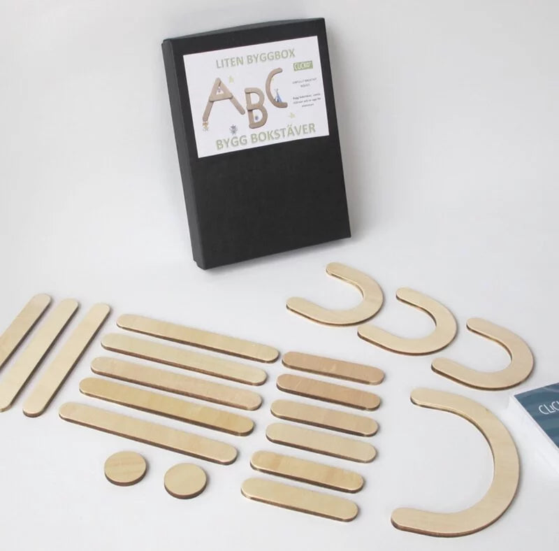 Clicko - 木製字母學習磁鐵 - 20組零件