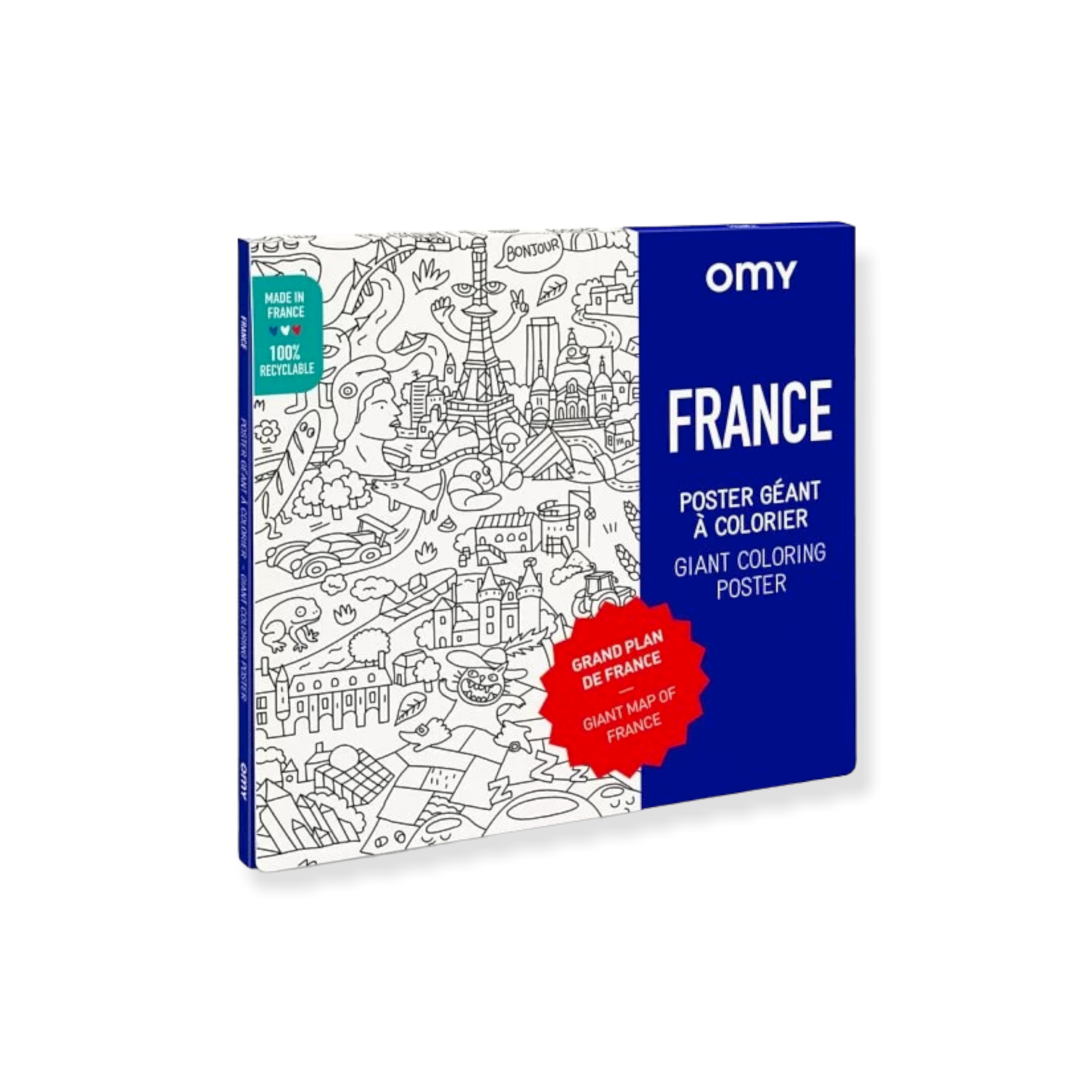 OMY - 著色海報 - 法國 France