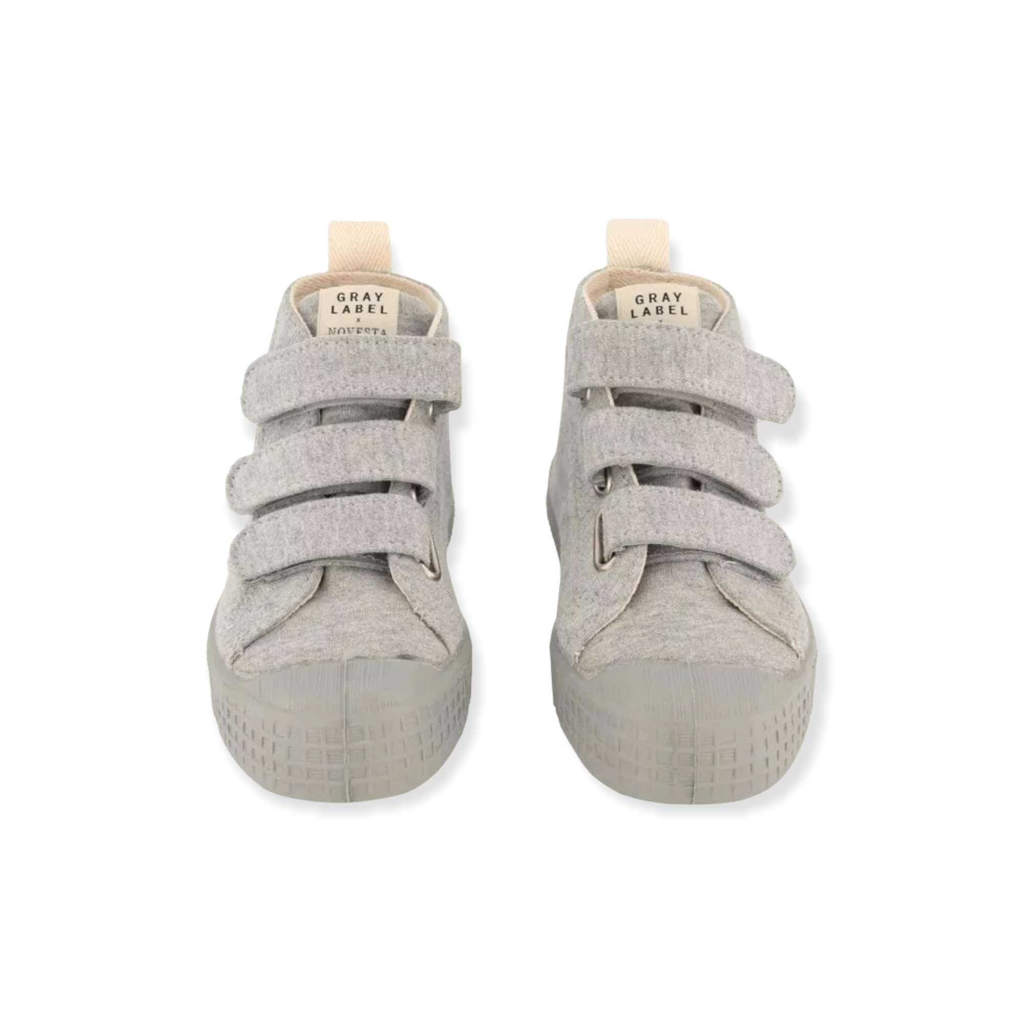 Gray Label - GL x Novesta 有機棉刷毛高筒鞋 - Grey Melange