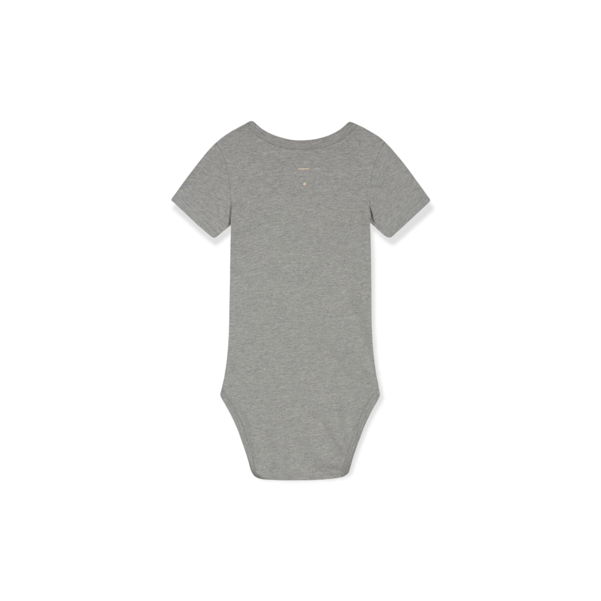 Gray Label - 有機棉短袖包屁衣 - Grey Melange